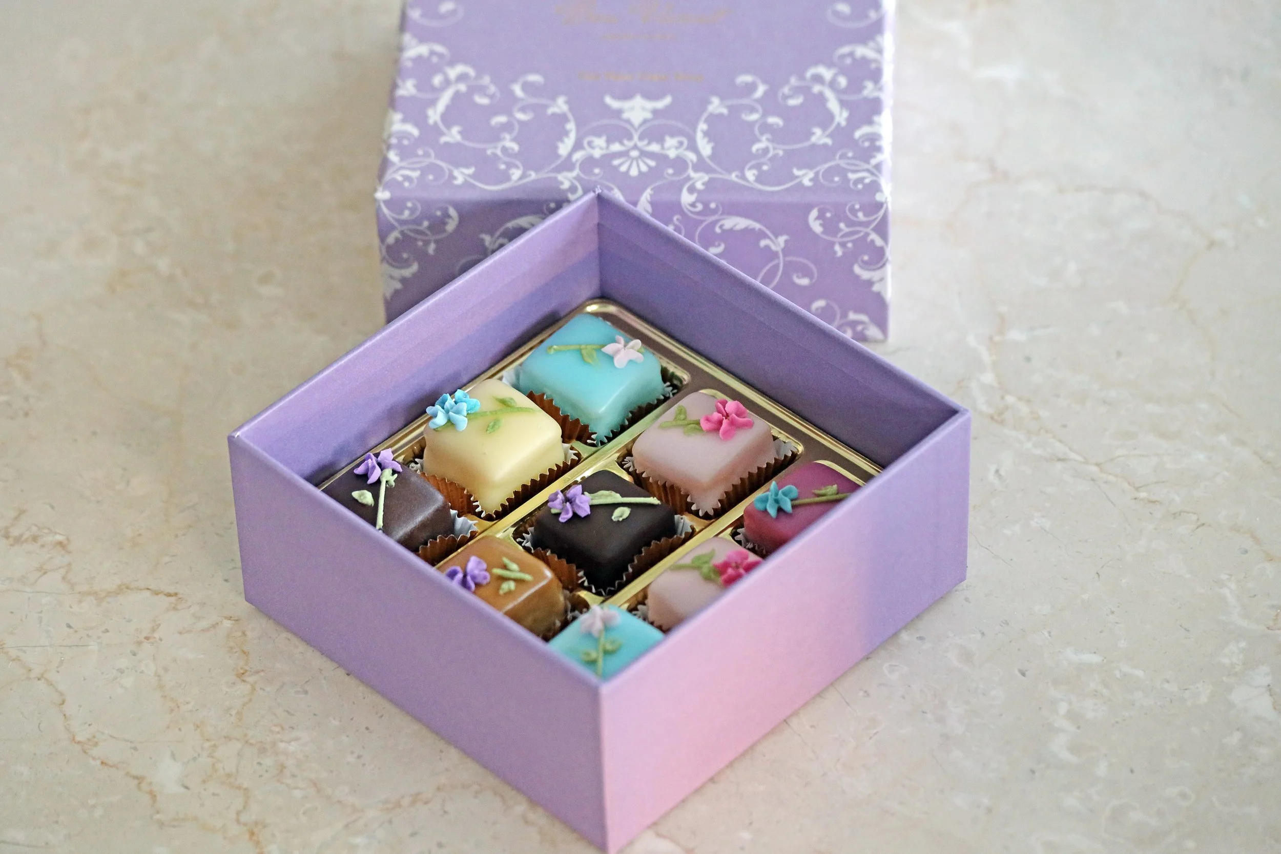 Box of 9 Assorted Petit Four Demitasse — Bon Vivant New York